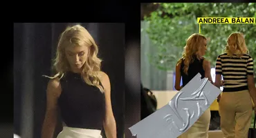Și-a scos posteriorul mare și bombat pe strasse! Andreea Bălan a ieșit la ”agățat” într-o rochie incredibil de mulată, transparentă și …crăpată! A lăsat să se vadă TOT