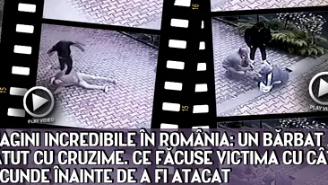 Imagini incredibile in Romania: un barbat a fost batut cu cruzime. Ce facuse victima cu cateva secunde inainte de a fi atacat.