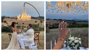Cât a costat rochia purtată de Valerie Lungu la cererea în căsătorie din Toscana! Prețul inelului de logodnă l-a depășit pe cel al ținutei vedetei