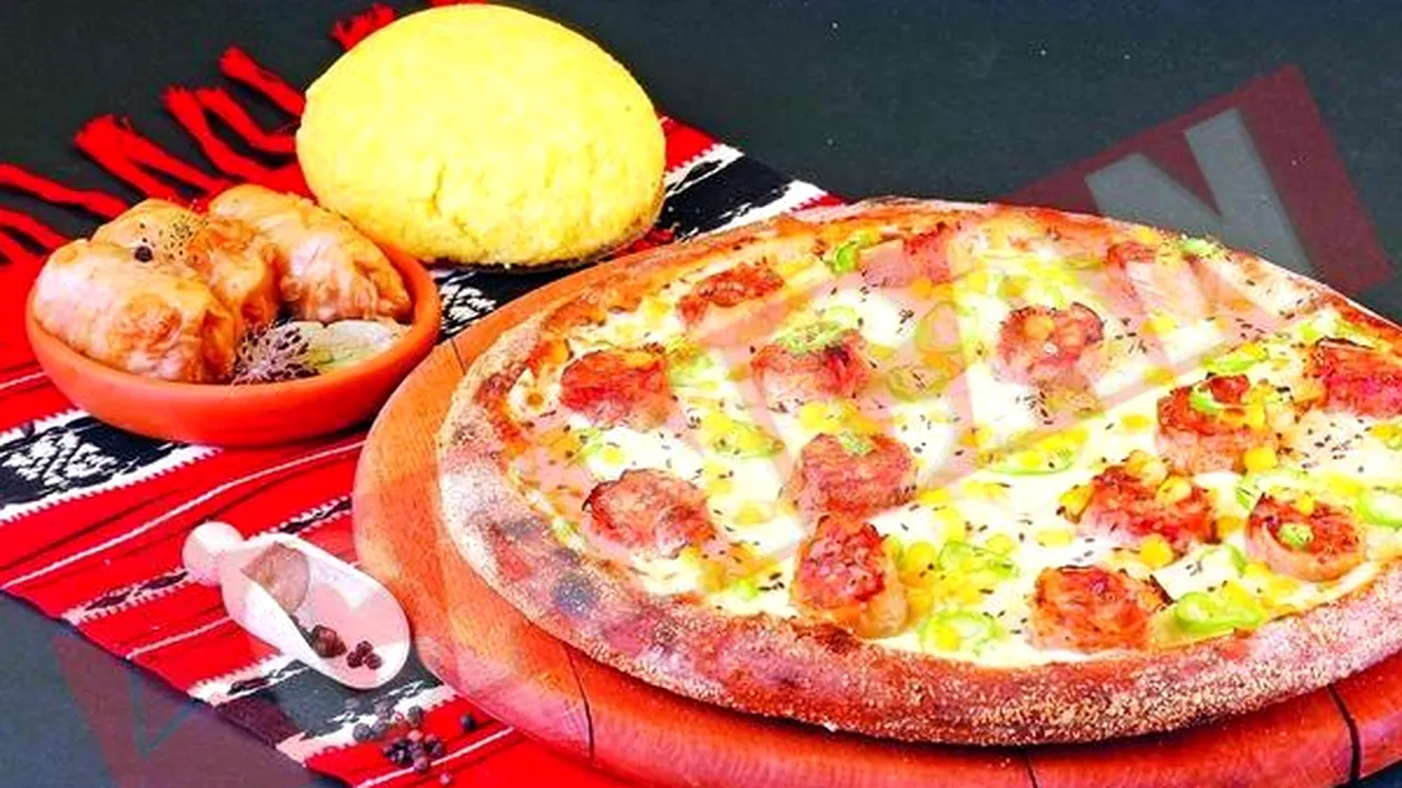 Prima pizza cu sarmale din lume