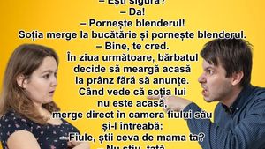 BANCUL ZILEI |  Soțul gelos își sună disperat soția