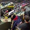 Naba, date la meci cu un fost concurent de la Insula Iubirii. Cei doi au sărbătorit victoria „câinilor” de pe Arena Națională
