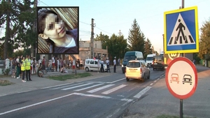 Clipe înfiorătoare după moartea Dariei, copila de 10 ani, ucisă pe trecerea de pietoni de șoferul unui TIR: “Dumnezeu a luat un înger!”