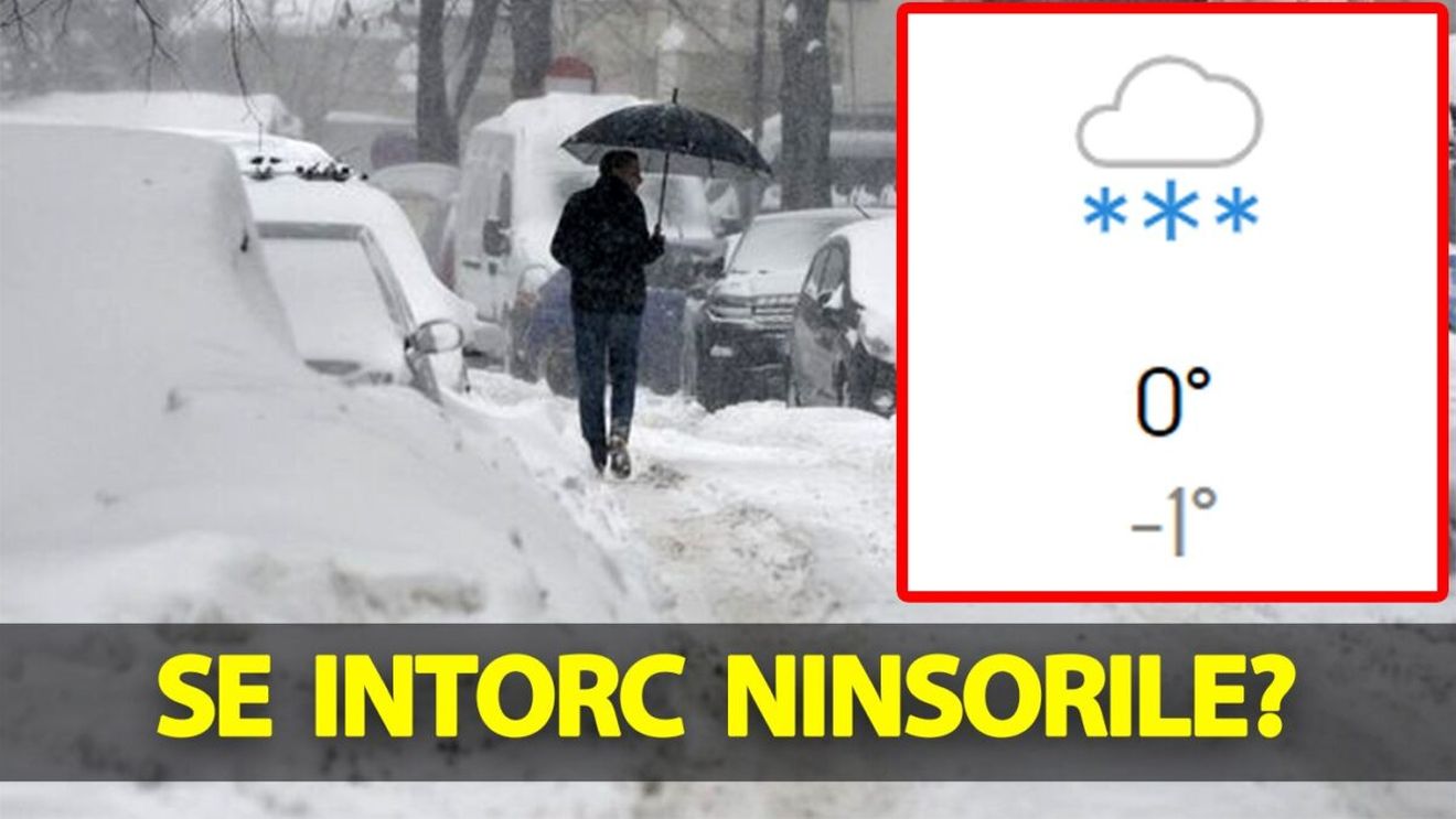 Meteorologii Accuweather au modificat prognoza. Se întorc ninsorile în România?!
