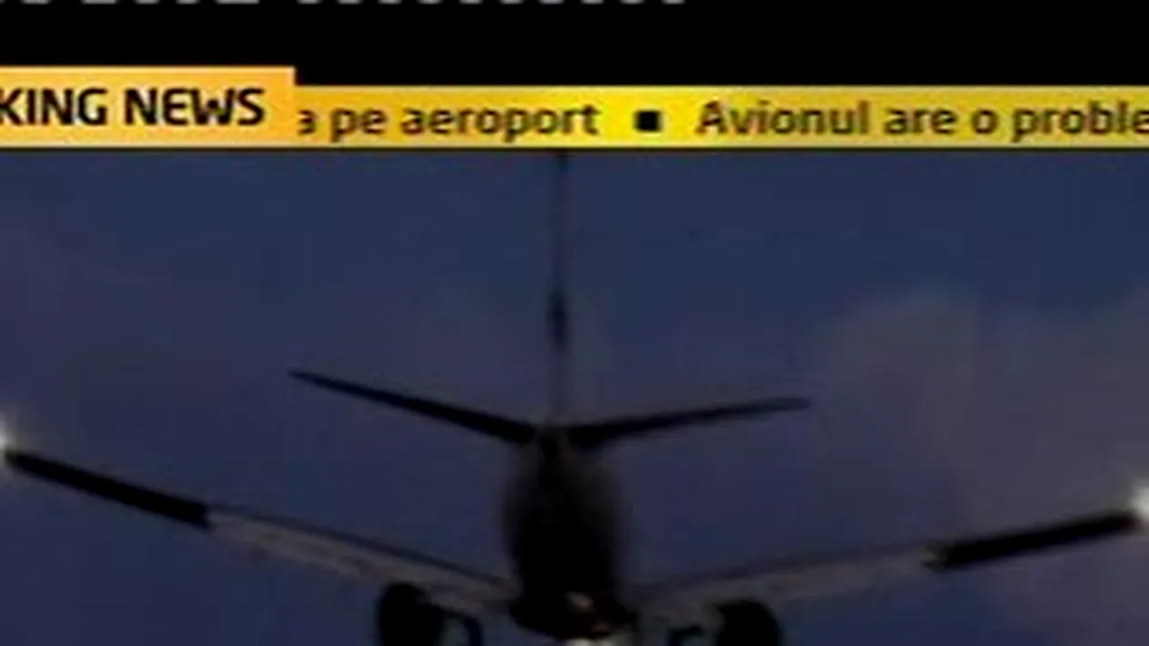 La un pas de dezastru! Un avion a aterizat fortat pe Otopeni, dupa ce initial ratase prima aterizare!