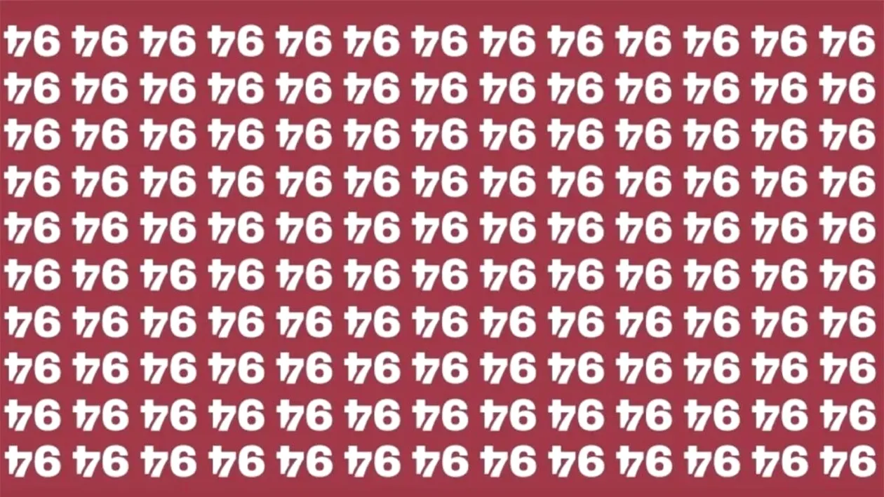 Test de perspicacitate | Depistați numărul 64 întors, în maximum 7 secunde