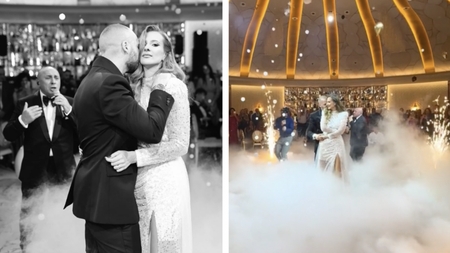 Nuntă faraonică în showbiz! Fiul lui Nelson Mondialu' s-a căsătorit religios cu Alexandra. VIDEO