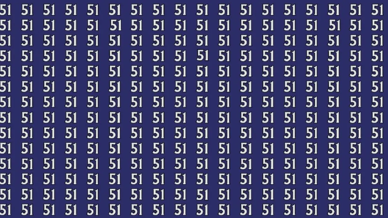 Iluzie optică virală | Doar cei cu ochi de vultur găsesc numerele inversate 13 și 15 din imagine, în 7 secunde!