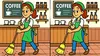 Test de inteligență | Aceste două femei de serviciu par identice, dar nu sunt. Identificați toate cele 3 diferențe!