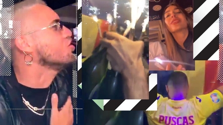 George Pușcaș & iubita, petrecere grandioasă cu dans, artificii și șampanii în Mykonos