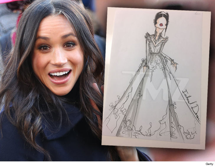 Cum arată potenţiala rochie de mireasă a lui Meghan Markle! Imaginile au fost făcute publice