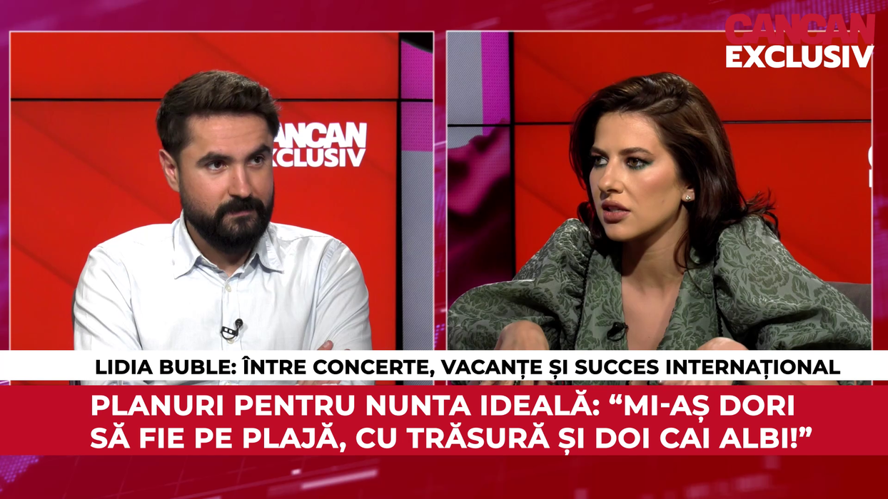 Lidia Buble este invitată în cea mai recentă ediție a emisiunii CANCAN EXCLUSIV (Foto: captură video)