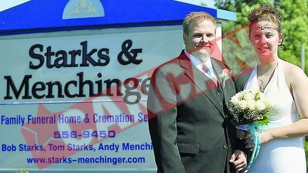 S-au casatorit la pompe funebre