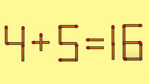 TEST IQ | 4+5=16 este greșit. Pentru a corecta egalitatea, este nevoie să mutați un singur chibrit