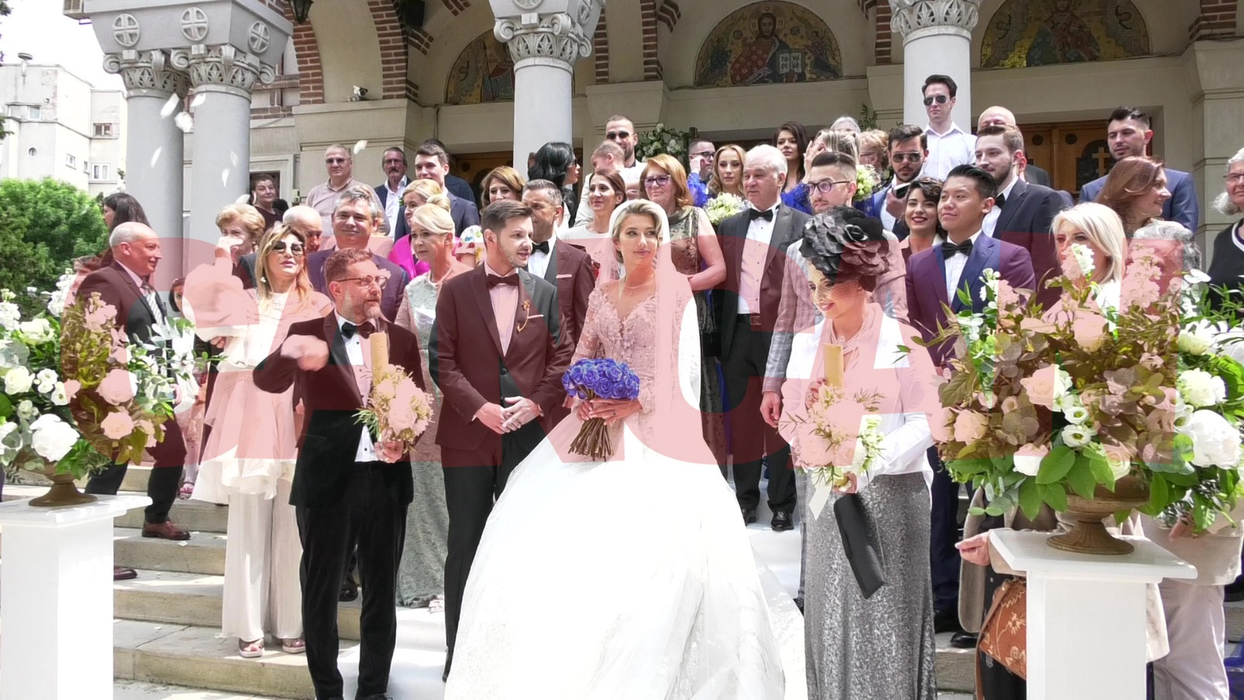 Maria Iordănescu și Teodor s-au cununat religios (Foto: CANCAN.RO)