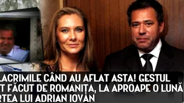 Le-au dat lacrimile cand au aflat asta! Gestul emotionant facut de Romanita, la aproape o luna de la moartea lui Adrian Iovan