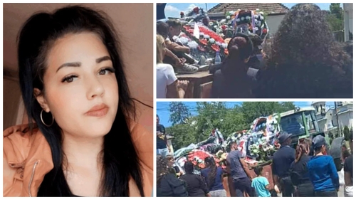 Anda, tânăra de 23 de ani ucisă de Emil Gânj a fost înmormântată. Imaginile durerii!