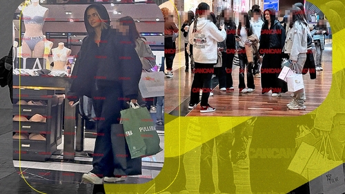 Iuliana Beregoi a încercat să se ascundă, însă fără succes. Zeci de fani au luat-o cu asalt la mall