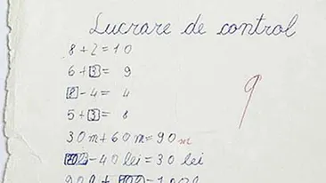 O fetita a socat toata scoala cu raspunsul ei! Cat fac 9 x 9? Vezi ce a scris in lucrare