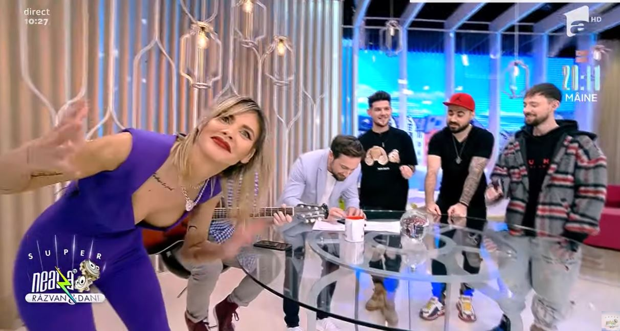 Ramona Olaru și Cuza, “înțepături” acide în direct, la Antena 1! Gestul surprinzător făcut de cântăreț față de fosta iubită | VIDEO