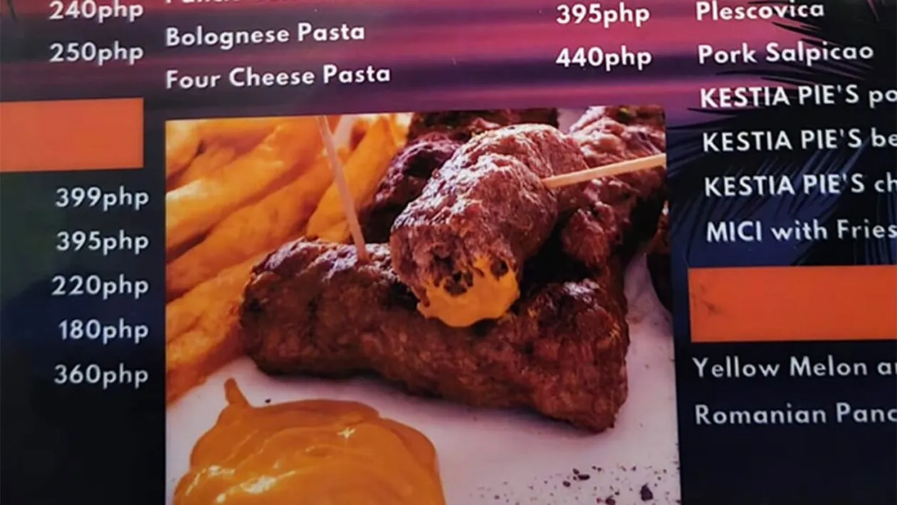 Un turist român a avut surpriza vieții: A găsit sarmale și mici într-un restaurant din Filipine! Cât costă