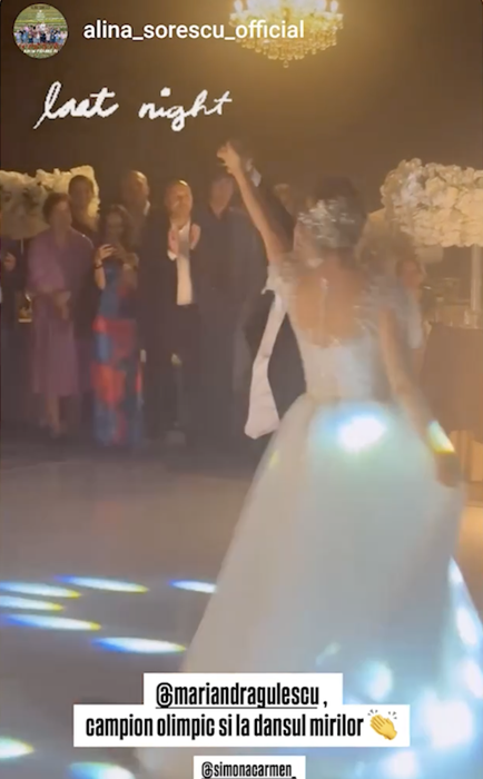 Marian Drăgulescu și Simona s-au căsătorit! Ce rochii a ales să poarte soția gimnastului