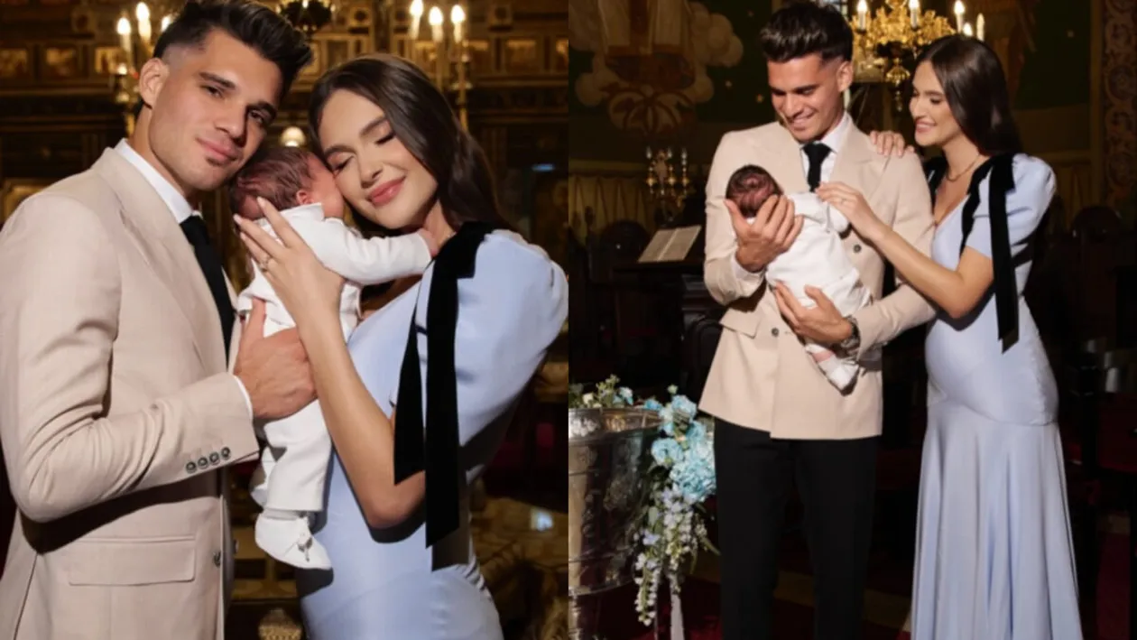 Nu e o glumă! Câți lei costă rochia purtată de Elena Hagi la botezul băiețelului ei