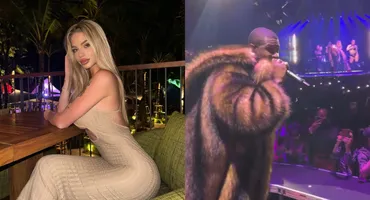 Usher, vrăjit de o româncă! Cine e Roberta Maria, bomba sexy care a petrecut pe Arena O2, din Londra, cu artistul internațional