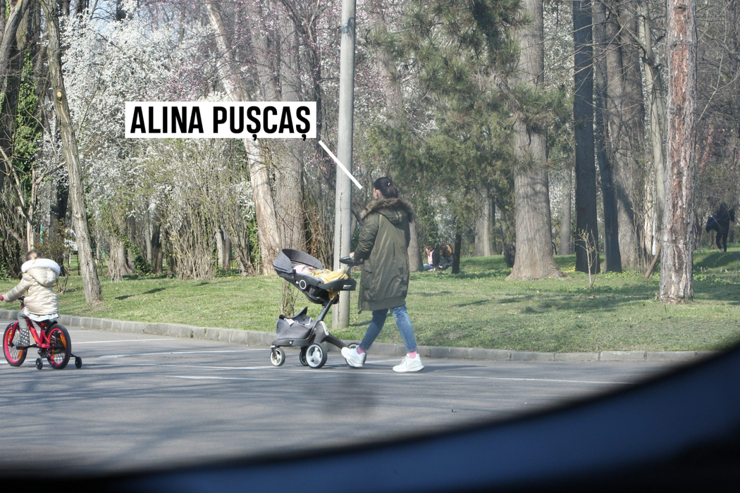 Alina Pușcaș s-a relaxat cu familia în Herăstrău