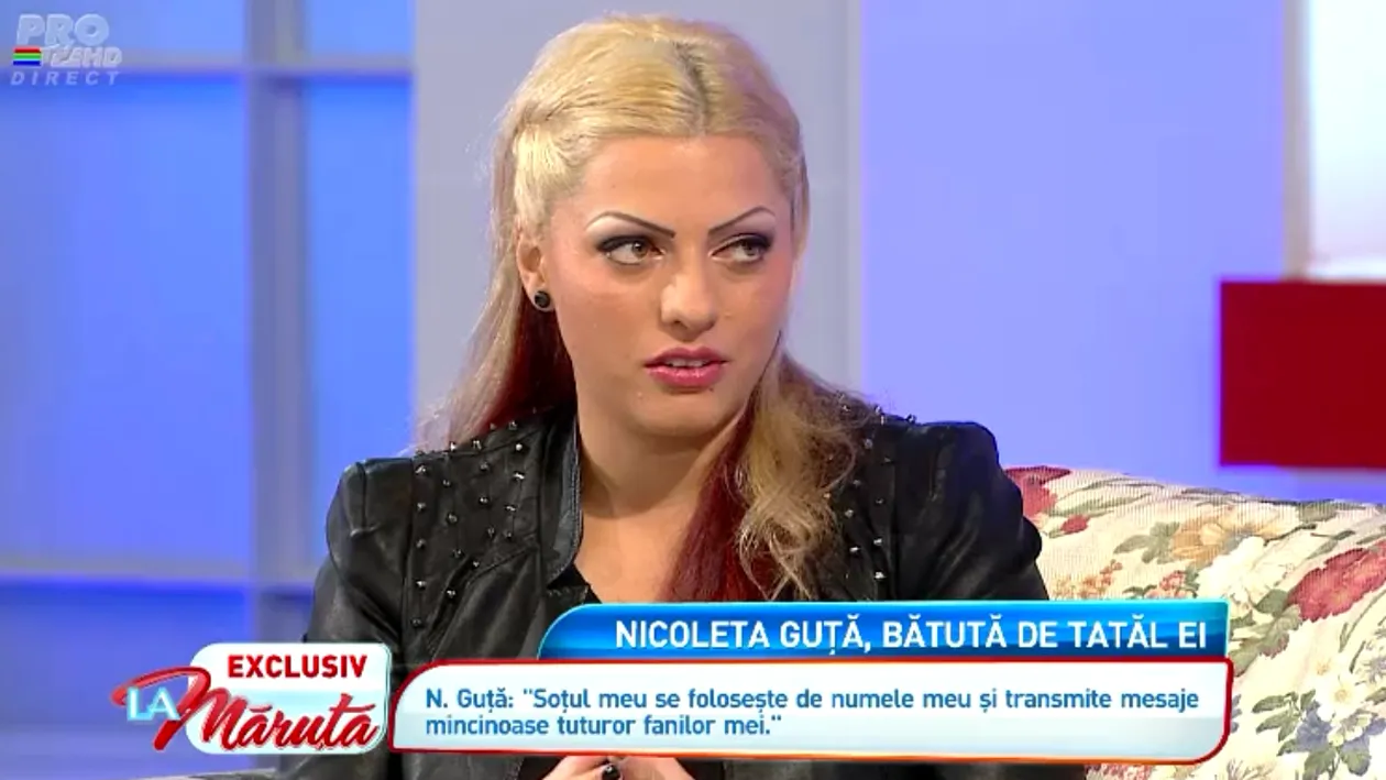 EXPLOZIV! Nicoleta Guta a recunoscut ca a fost BATUTA de manelist! Batai de la tata nu au fost foarte multe!