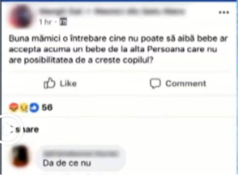 Incredibil! O femeie din Satu Mare și-a scos la vânzare copilul nenăscut pe internet. Ce sumă a solicitat în schimbul lui