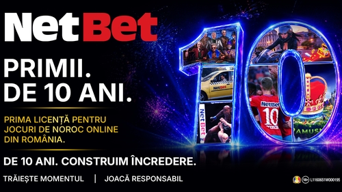 (P) NetBet: o prezență licențiată neîntreruptă pe piața de iGaming din România