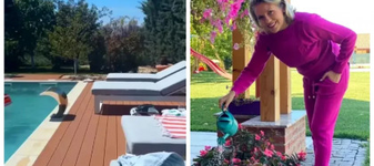 Cum arată vila de lux în care locuiește Mirela Vaida la Snagov. Casa este amplasată lângă pădure și are piscină în curte