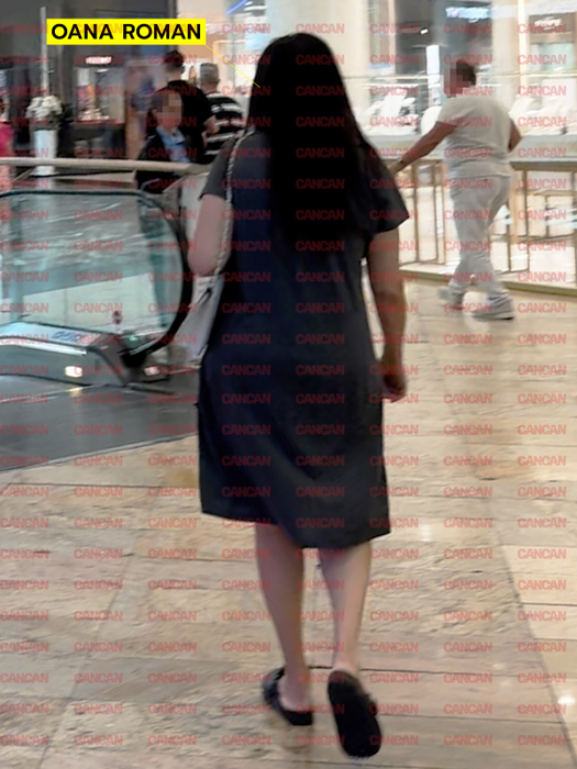 Oana Roman la o ieșire de rutină prin mall