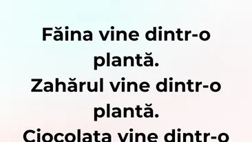 Bancul de weekend | Originea alimentelor