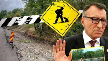 Cum asfaltează firmele de casă ale baronului de Olt drumurile județene din Vâlcea?! Imagini stupefiante cu o ”manțocărie” de 12 milioane €