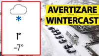 Avertizare wintercast emisă de meteorologii Accuweather în București. La ce oră începe să ningă