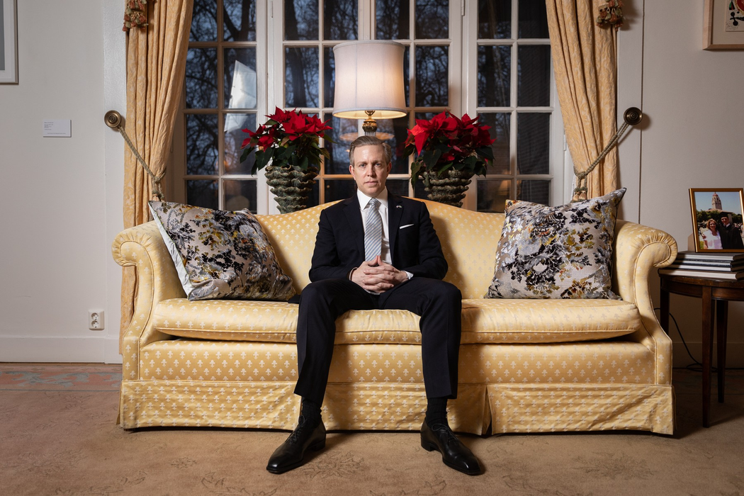 Ken Howery în 2020 pe cand era ambasador SUA în Suedia. Foto: Profimedia