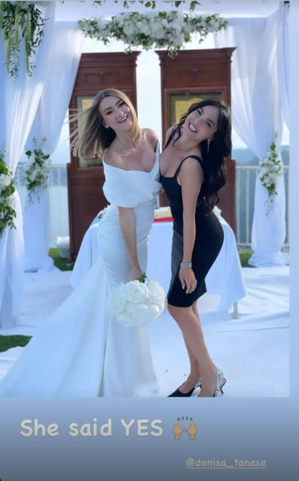 Denisa Tănase și Mircea Brânzei s-au căsătorit în secret la Nisa! Artista a avut o rochie de mireasă simplă, dar sexy | FOTO & VIDEO