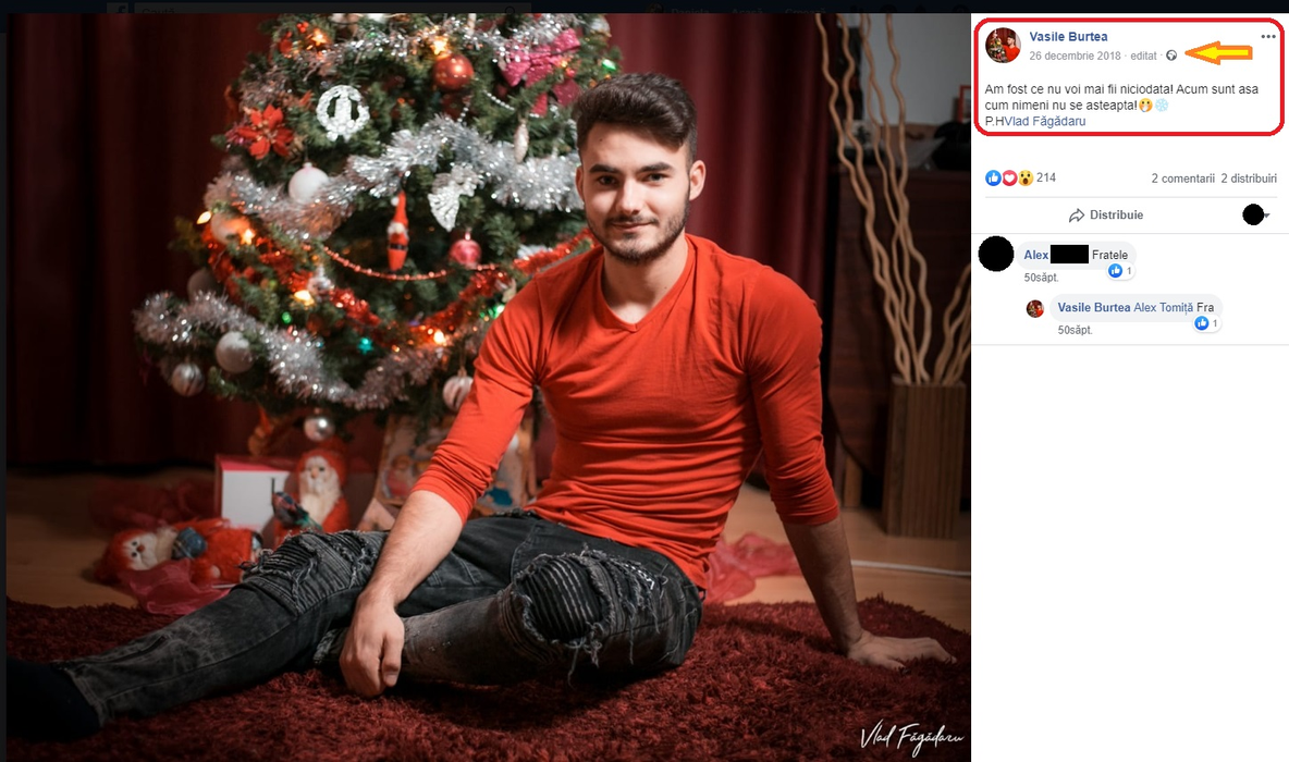 Gestul sfâșietor făcut de Vasile Burtea cu câteva zile înainte să se sinucidă. Care sunt două dintre ultimele mesaje postate pe Facebook