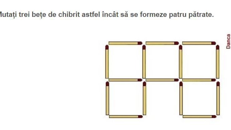 Crezi că eşti inteligent? Testul cu beţe de chibrit, care îţi pune IQ-ul la încercare