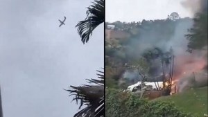 BREAKING! Un avion cu 62 de pasageri la bord s-a prăbușit într-o zonă rezidențială din Brazilia