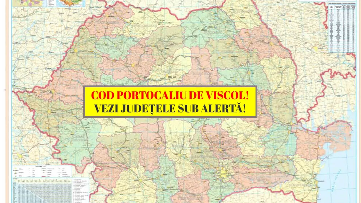 ANM a emis cod galben și portocaliu de viscol și vijelii! Pe ce zone va pune stăpânire iarna