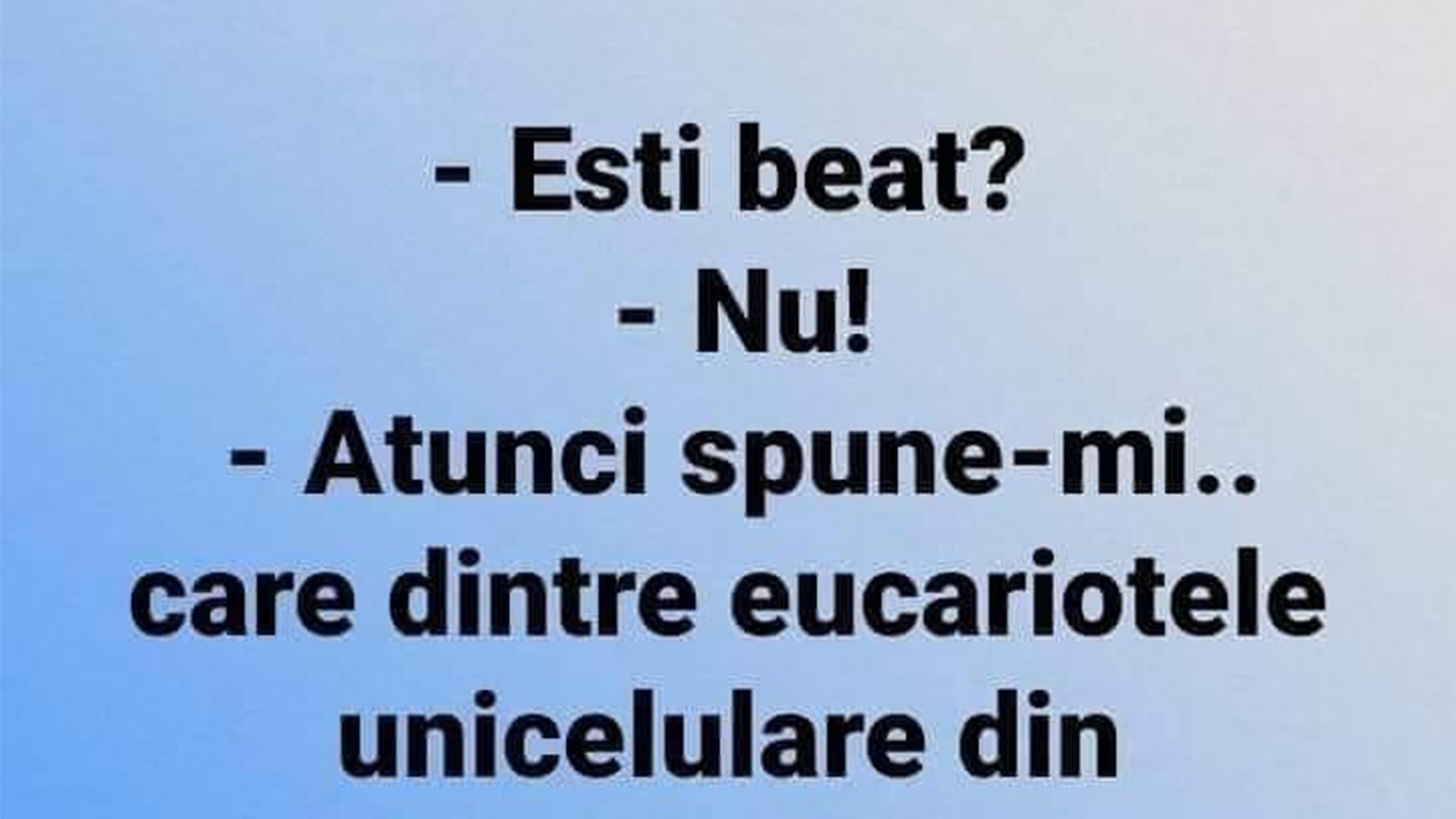 Bancul începutului de săptămână | "Ești beat?"
