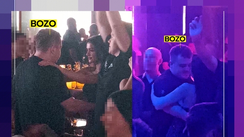 Răzvan, fiul europarlamentarei Rovanei Plumb, show de zile mari la NUBA. Atingeri senzuale și dansuri lascive cu “Bozo”!