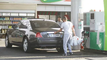 IMAGINI EXCLUSIVE cu bogătaşul japonez stabilit la Bucureşti de dragul unei românce. Samuraiul multimilionar a dat ”spargerea” într-o benzinărie din Băneasa cu Rolls-ul de 300.000 €