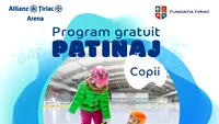 Comunicat de presă. Fundația Țiriac lansează cea de-a 9 ediție a programului gratuit de inițiere în patinaj pentru copii „Primii pași pe gheață”
