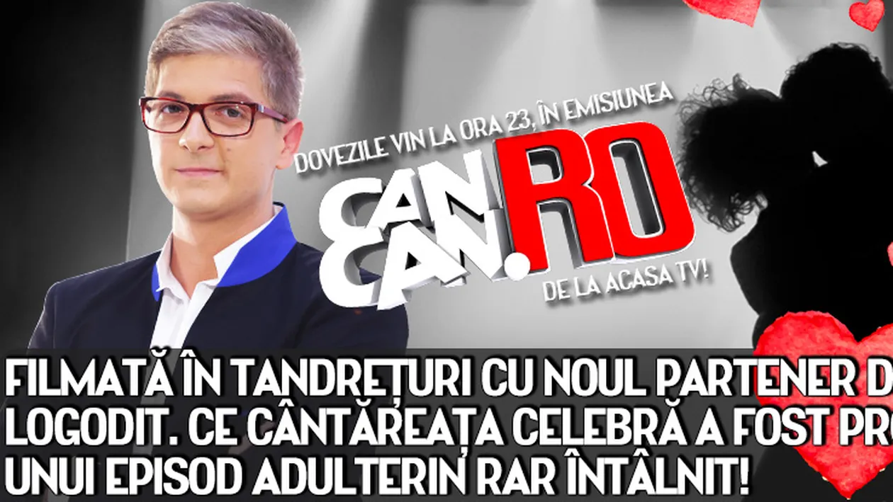 O celebra cantareata a fost filmata in tandreturi cu noul partener de scena… logodit. Dovezile vin, la 23, in emisiunea CANCAN.RO