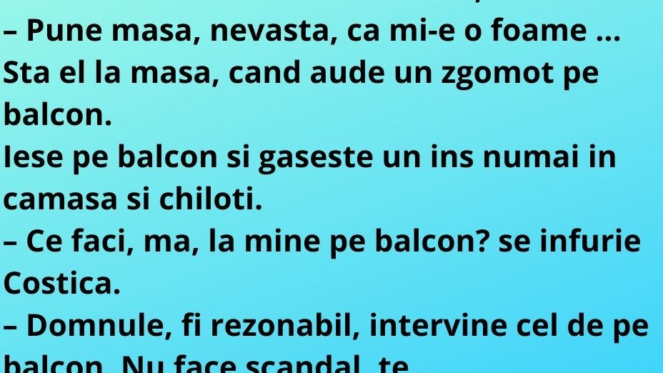 Bancul de vineri seara | Costică vine acasă uşor afumat