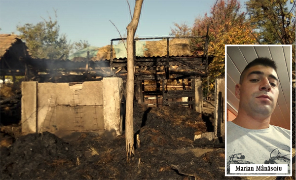 Amor arzător la Vaslui! Un bărbat cuprins de gelozie a incendiat gospodăria rivalului